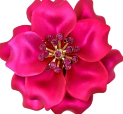 Bijou Brigitte Broschen>Brosche - Crimson Blossom rot