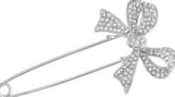 Bijou Brigitte Broschen>Brosche - Crystal Loop silber