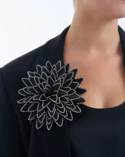 Bijou Brigitte Broschen>Brosche - Dark Bloom schwarz