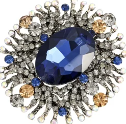 Bijou Brigitte Broschen>Brosche - Dark Blue blau