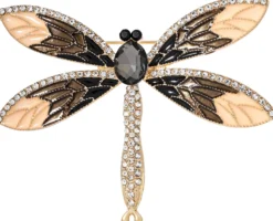 Bijou Brigitte Broschen>Brosche - Double Wings braun