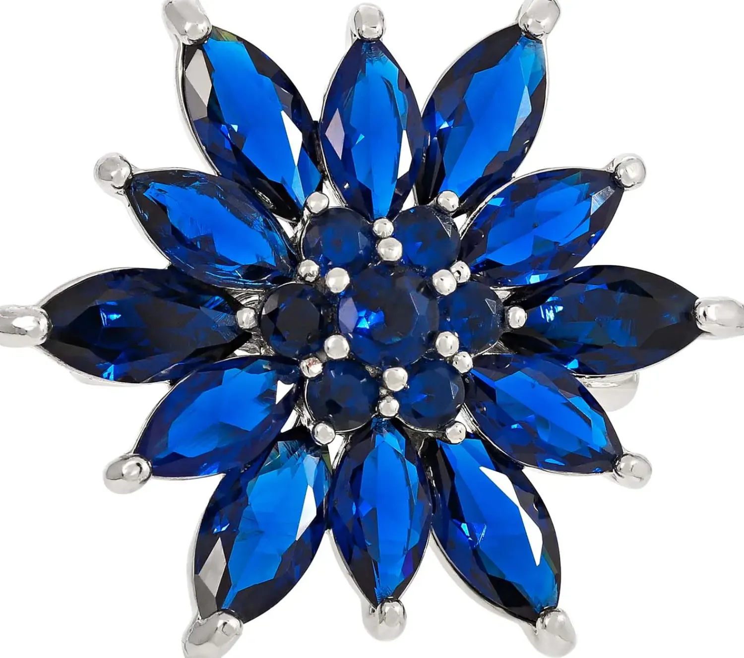 Bijou Brigitte Broschen>Brosche - Floral Blue blau
