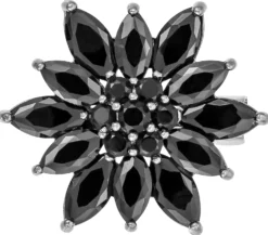 Bijou Brigitte Broschen>Brosche - Flower Power schwarz