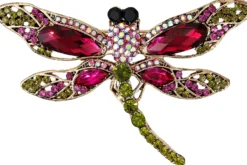 Bijou Brigitte Broschen>Brosche - Flying Glamour grün, pink