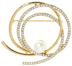 Bijou Brigitte Broschen>Brosche - Glowy Circles gold