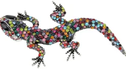 Bijou Brigitte Broschen>Brosche - Happy Gecko mehrfarbig