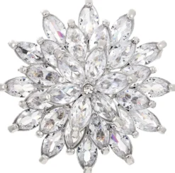 Bijou Brigitte Broschen>Brosche - Iced Flower silber