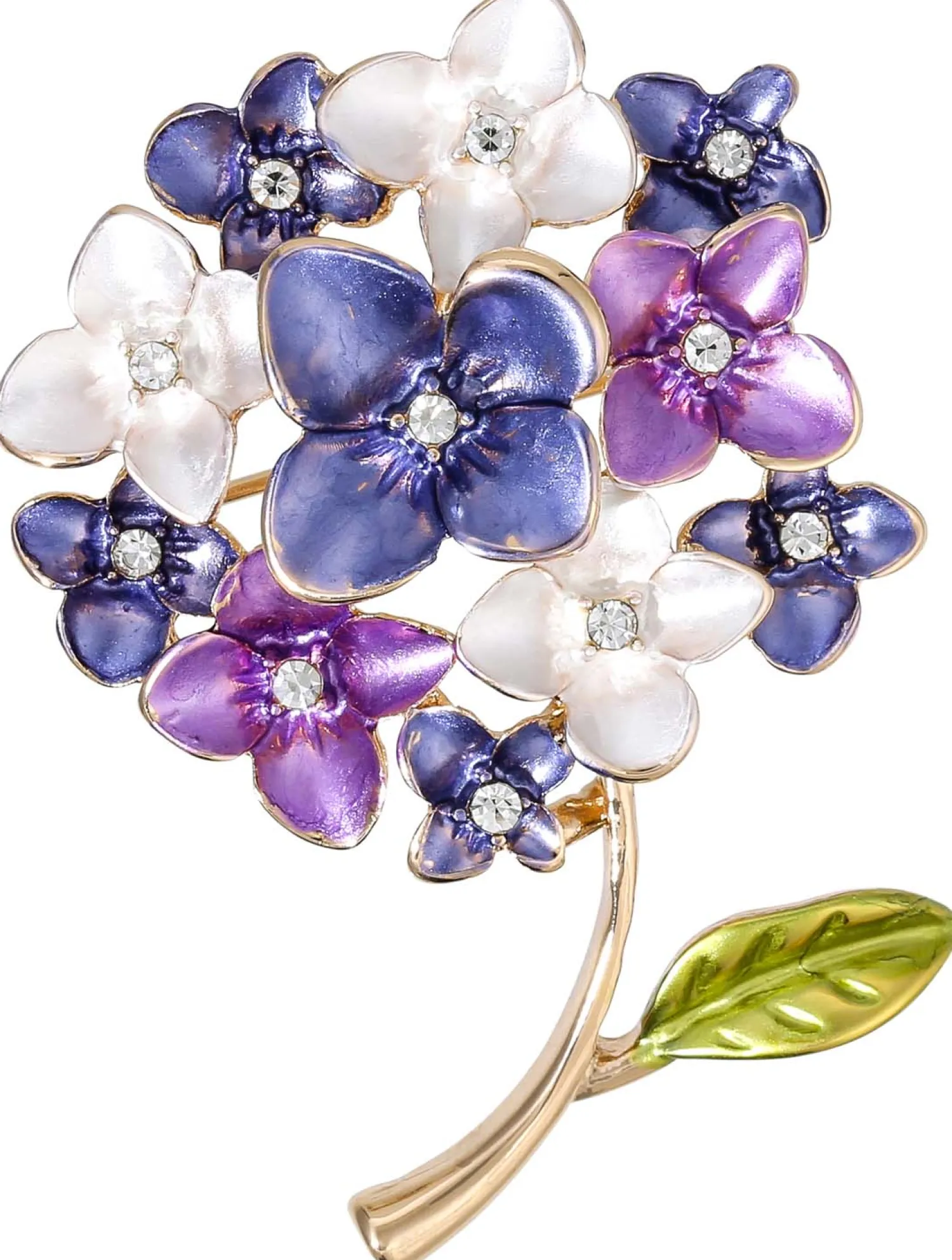 Bijou Brigitte Broschen>Brosche - Lilac Flower lila, mehrfarbig