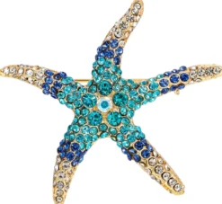 Bijou Brigitte Broschen|Maritimer Schmuck>Brosche - Magical Ocean türkis, gold, blau