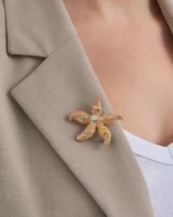 Bijou Brigitte Broschen|Maritimer Schmuck>Brosche - Maritime Star gold