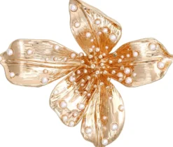 Bijou Brigitte Broschen>Brosche - Metal Flower gold