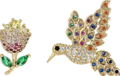 Bijou Brigitte Broschen>Broschen-Set - Cute Duo gold
