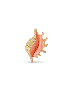 Bijou Brigitte Broschen>Brosche - Orange Shell gold, orange