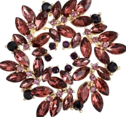 Bijou Brigitte Broschen>Brosche - Plum Blossom rosa, lila, burgundy, rot