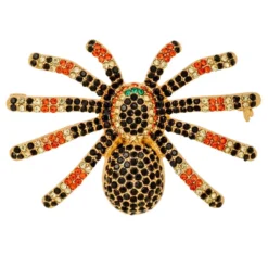 Bijou Brigitte Broschen>Brosche - Shiny Venom schwarz, orange