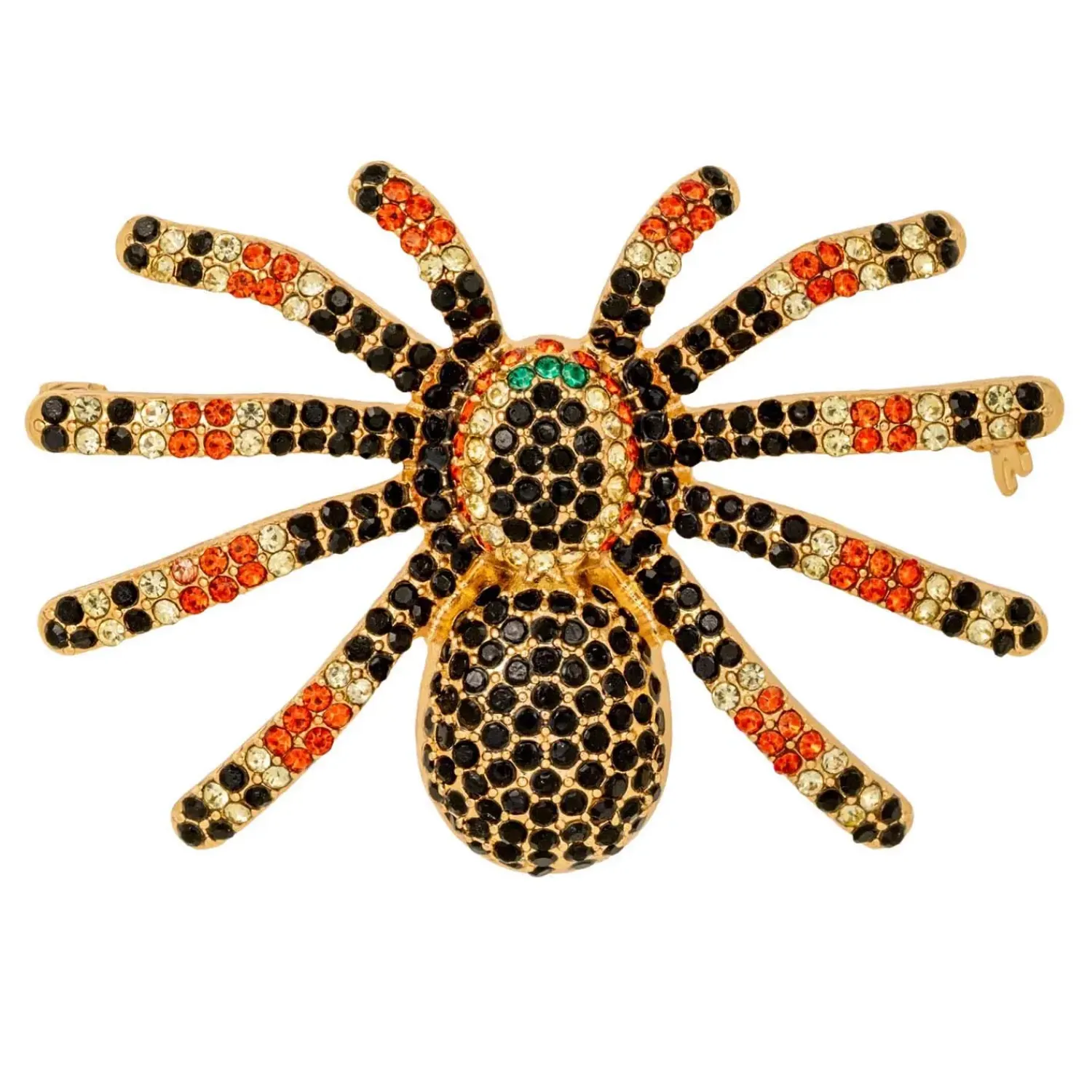Bijou Brigitte Broschen>Brosche - Shiny Venom schwarz, orange