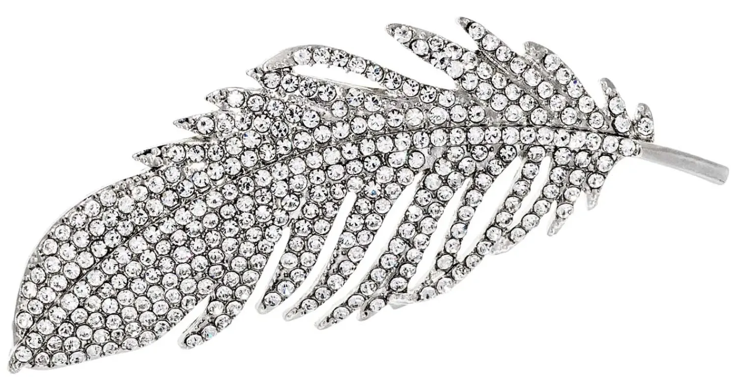 Bijou Brigitte Broschen>Brosche - Silver Feather silber