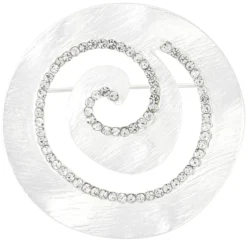 Bijou Brigitte Broschen>Brosche - Silver Whirl silber