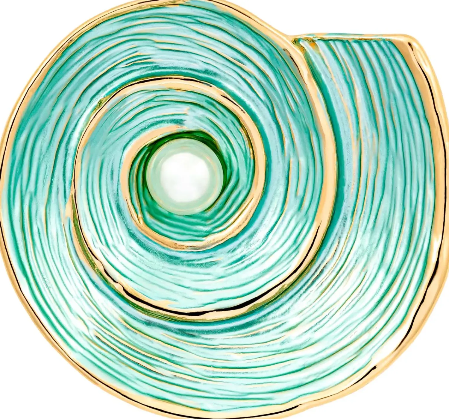 Bijou Brigitte Broschen>Brosche - Turquoise Shell türkis