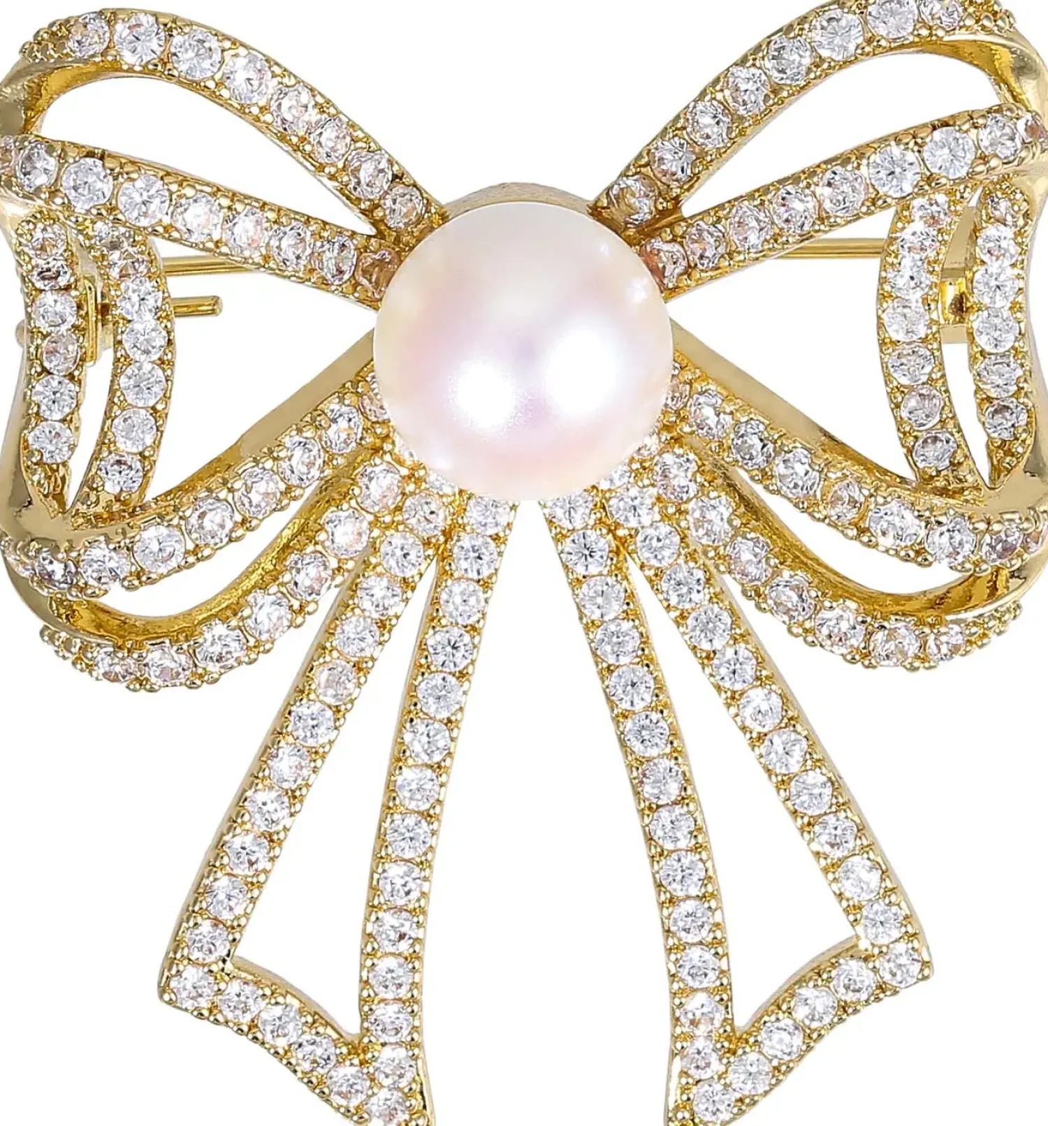 Bijou Brigitte Broschen>Brosche - Twinkling Bow gold