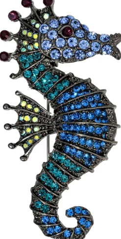 Bijou Brigitte Broschen>Brosche - Underwater Sparkle blau
