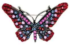 Bijou Brigitte Broschen>Brosche - Vibrant Wings rot