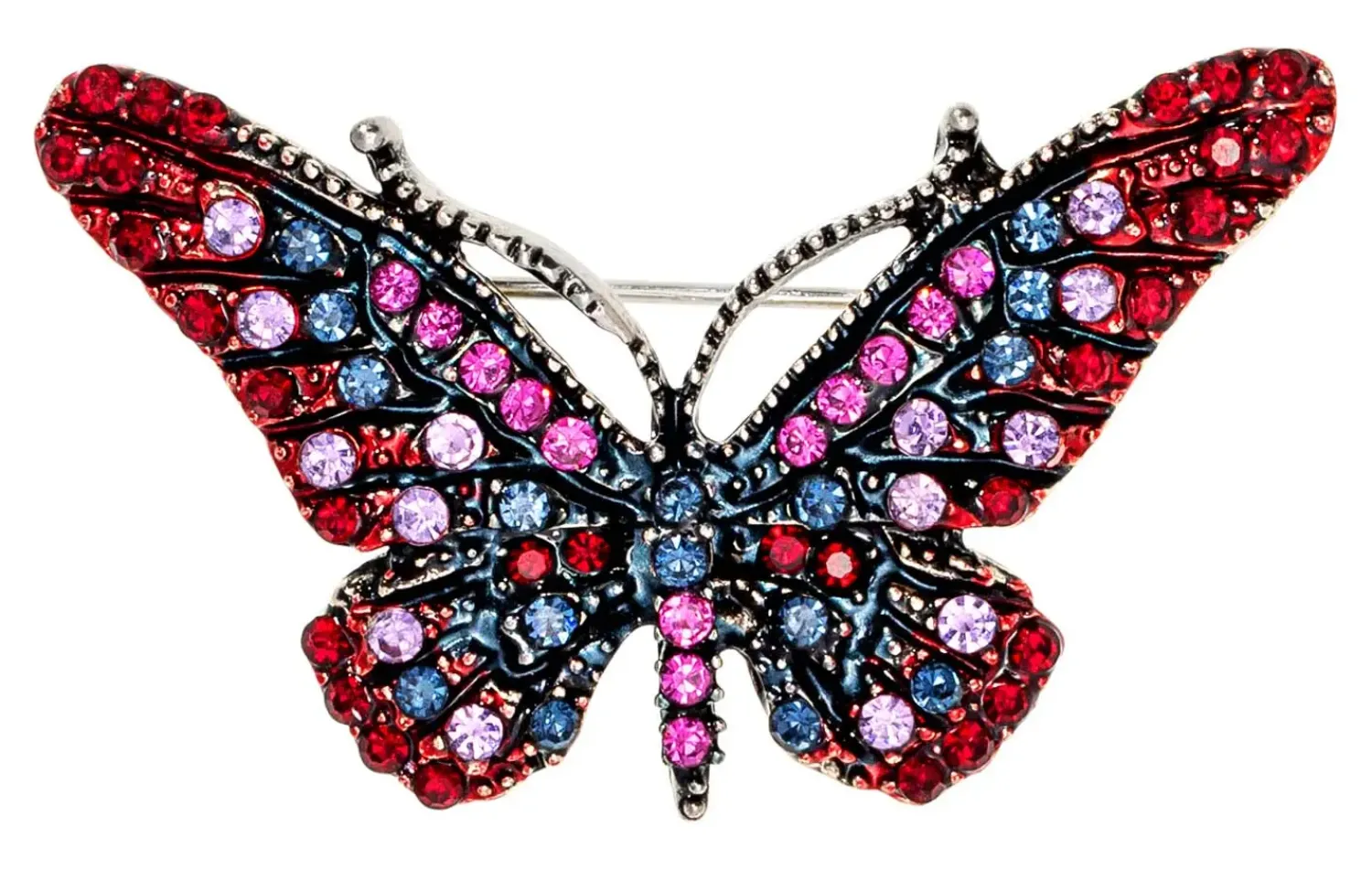 Bijou Brigitte Broschen>Brosche - Vibrant Wings rot