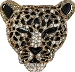 Bijou Brigitte Broschen>Brosche - Wild Kitten schwarz, gold