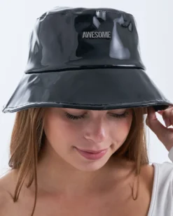 Bijou Brigitte Hüte>Bucket Hat - Black Shine schwarz