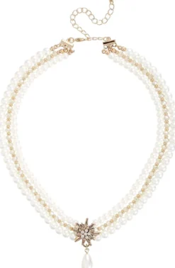 Bijou Brigitte Choker|Blumenschmuck>Choker - Edel Pearls weiß