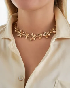 Bijou Brigitte Choker|Ketten Gold>Choker - Gilded Flower gold