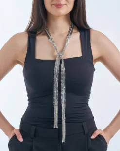 Bijou Brigitte Choker|Statement-Ketten>Choker - Sparkle Disco silber