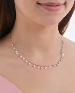 Bijou Brigitte Ketten 925Er Silber|Choker>Choker - Sparkly Zirconia silber