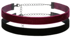 Bijou Brigitte Choker>Choker - Velvet Dream schwarz, burgundy, rot