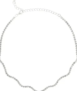 Bijou Brigitte Choker>Choker - Wavy Wonder silber