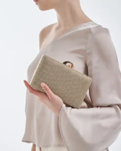 Bijou Brigitte Brautschmuck|Clutches>Clutch-Box - Glamorous gold