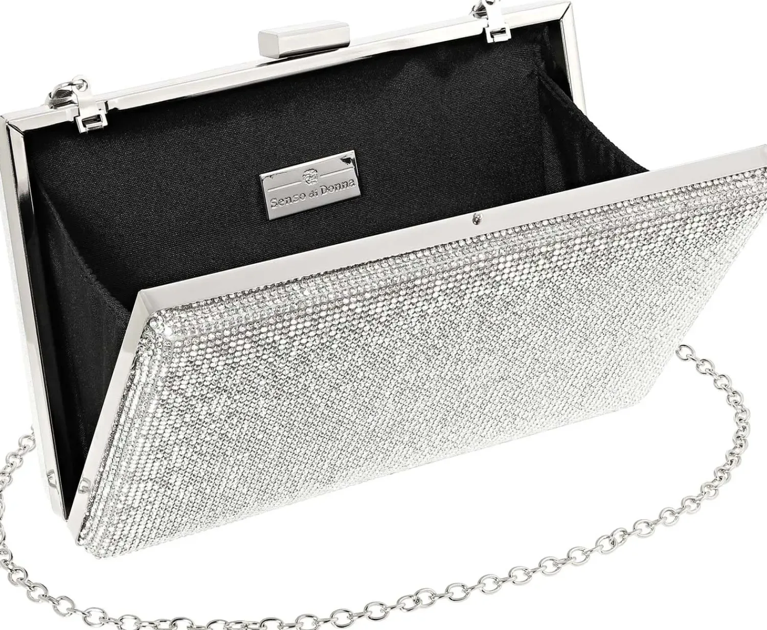 Bijou Brigitte Taschen Silber|Abendtaschen>Clutch-Box - Glittery Glamour silber