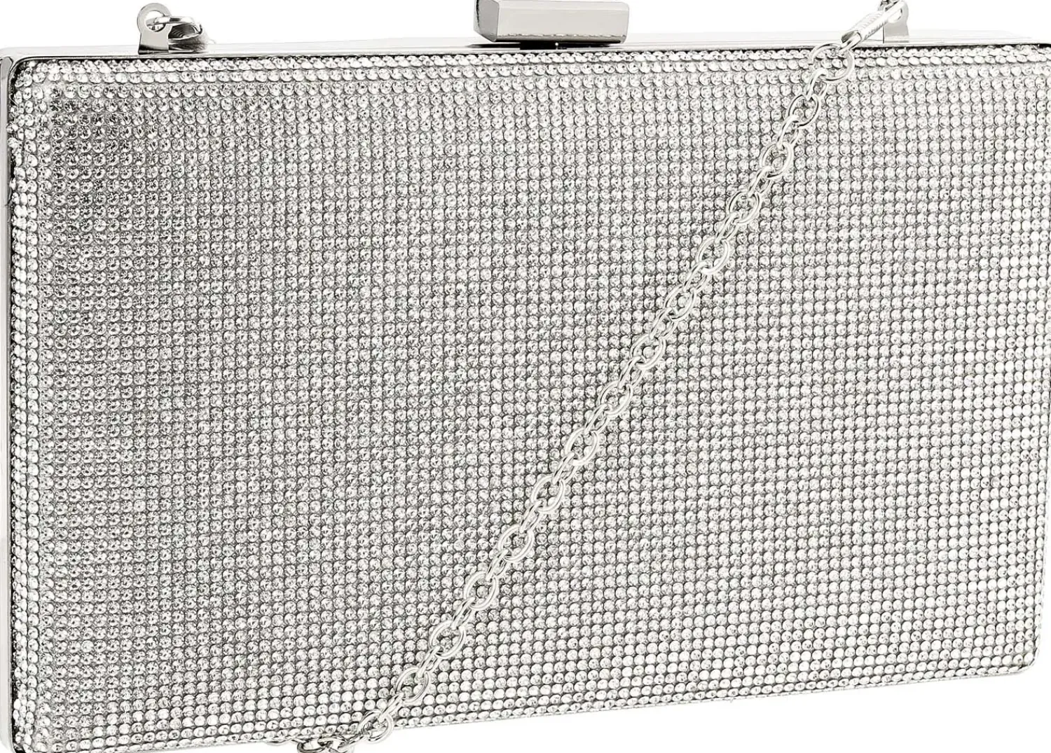 Bijou Brigitte Taschen Silber|Abendtaschen>Clutch-Box - Glittery Glamour silber
