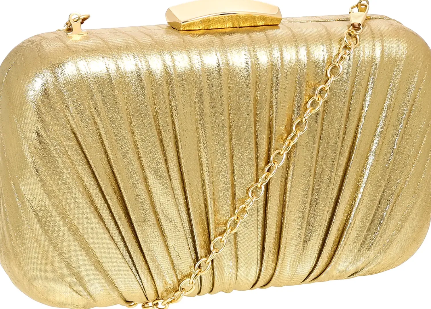 Bijou Brigitte Abendtaschen|Clutches>Clutch Box - en Shine gold