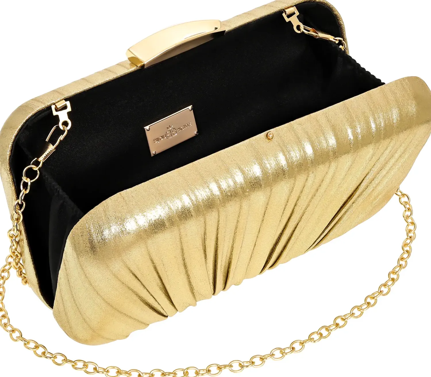 Bijou Brigitte Abendtaschen|Clutches>Clutch Box - en Shine gold