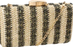 Bijou Brigitte Clutches|Taschen Gold>Clutch-Box - Golden Sun beige, schwarz, gold