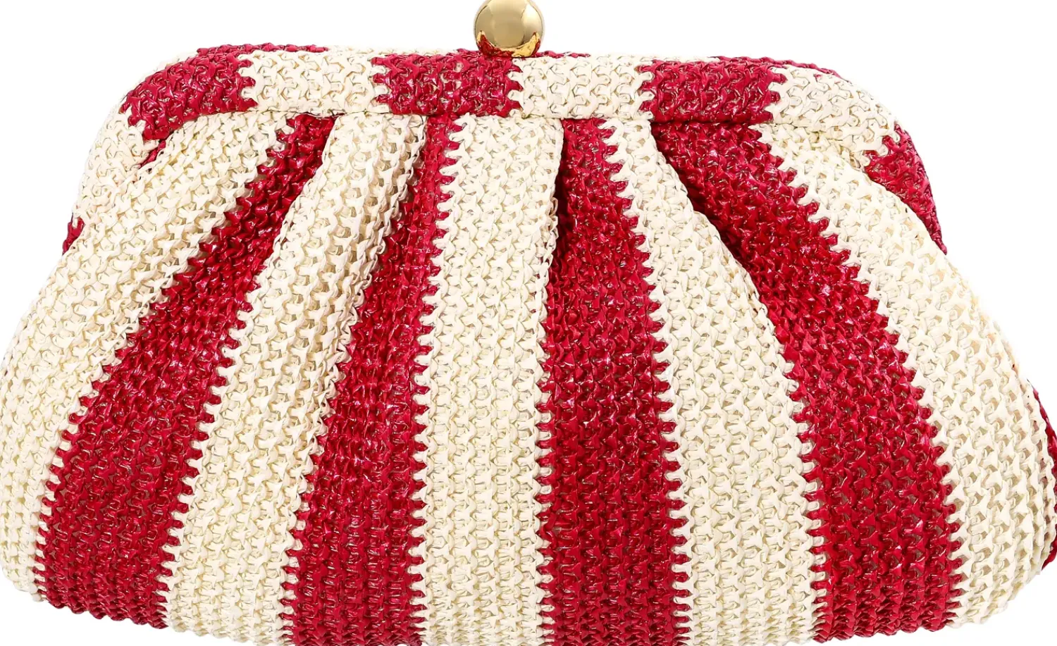 Bijou Brigitte Clutches>Clutch-Box - Pink Stripes beige, pink