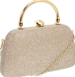Bijou Brigitte Clutches|Taschen Gold>Clutch-Box - Rose Sparkle gold, roségold