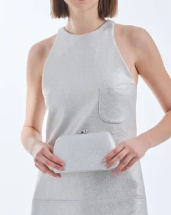 Bijou Brigitte Clutches|Hochzeitsgäste>Clutch-Box - Silver Sparkles silber