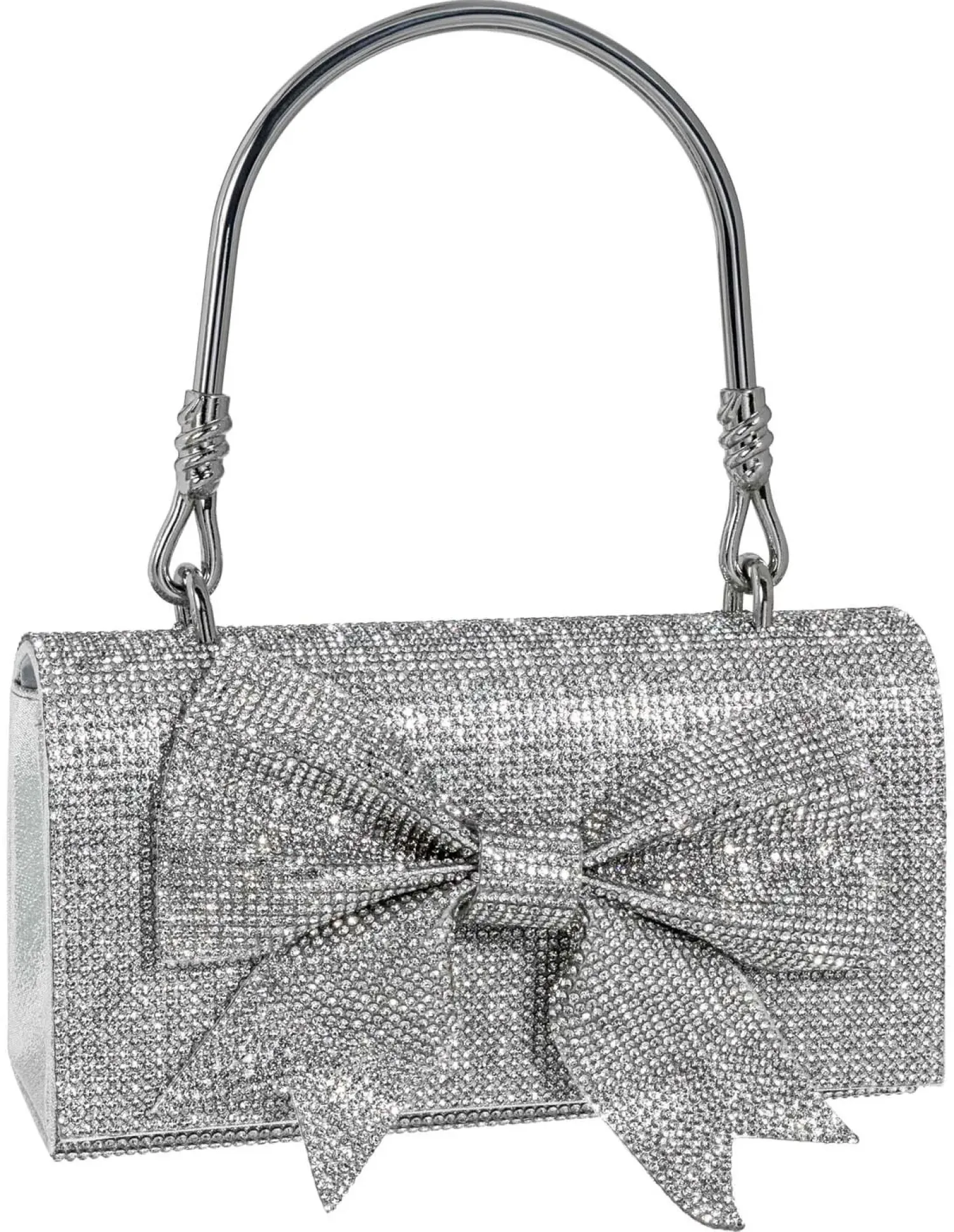 Bijou Brigitte Taschen Silber|Abendtaschen>Clutch-Box - Sparkling Bow silber