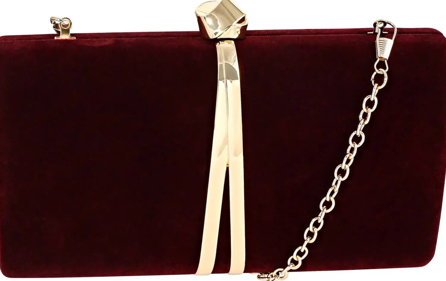 Bijou Brigitte Abendtaschen|Handtaschen>Clutch-Box - Wine Velvet rot, burgundy