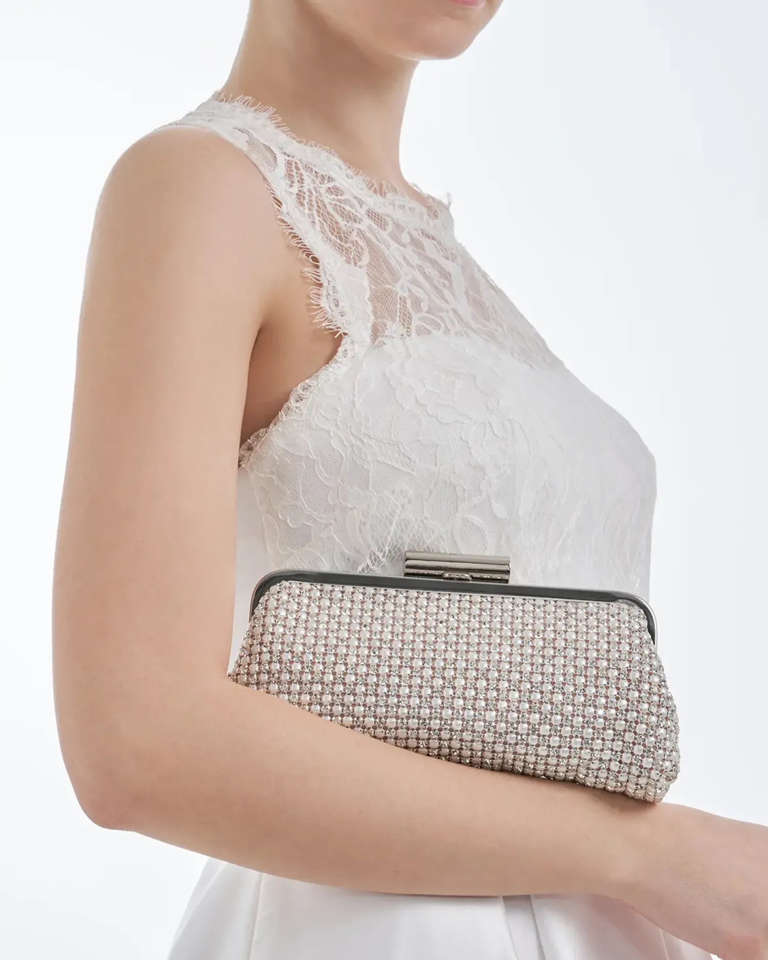 Bijou Brigitte Clutches|Brautschmuck>Clutch - Diamond Shine silber