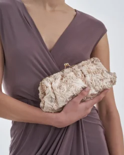 Bijou Brigitte Abendtaschen|Clutches>Clutch - Golden Roses beige, gold