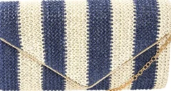 Bijou Brigitte Hochzeitsgäste|Clutches>Clutch - Maritime Stripes weiß, blau