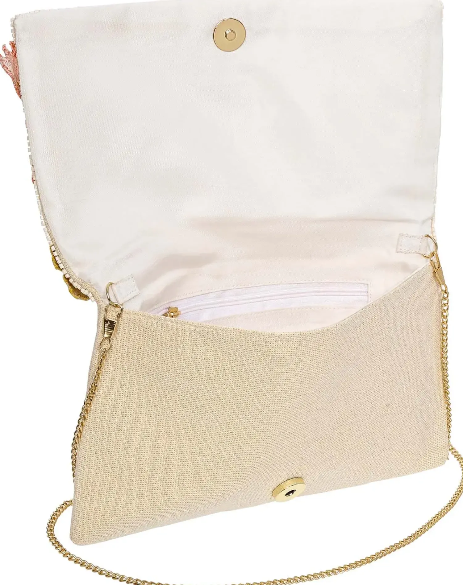 Bijou Brigitte Clutches|Hochzeitsgäste>Clutch - Peach Floral rosa, beige